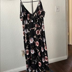 Black Midi Dress, XL